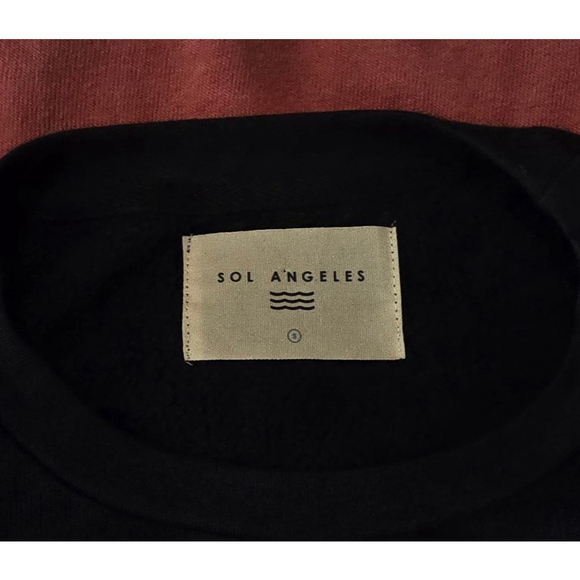 Sol Angeles Anthropologie Ombre Sweatshirt Raw Edge - Picture 7 of 8